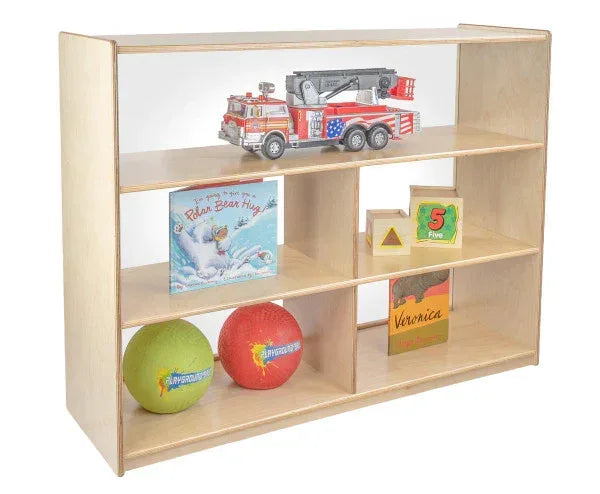 Versatile Shelf Storage with Acrylic Back - 38"H