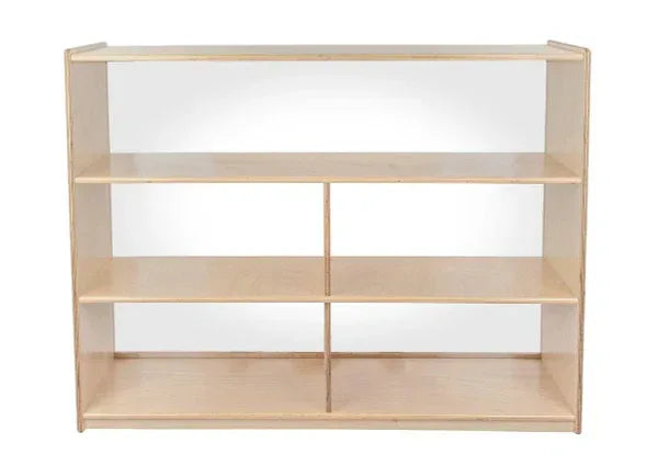 Versatile Shelf Storage with Acrylic Back - 38"H