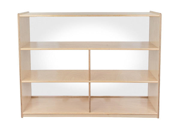 Versatile Shelf Storage with Acrylic Back - 38"H