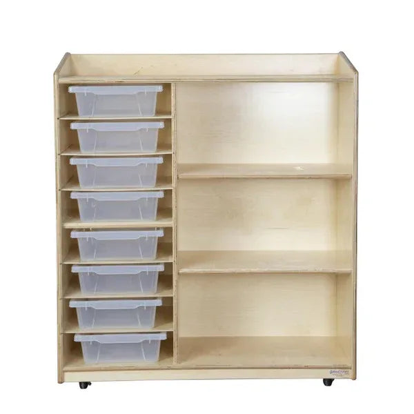 Sensorial Discovery Shelving with Translucent Trays