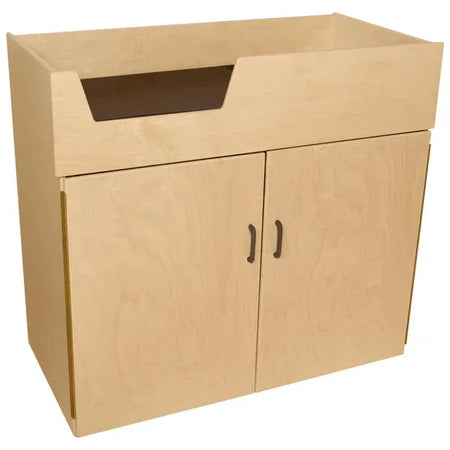 Deluxe Infant Care Center with Stairs with Brown Treads & Cushion