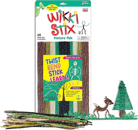 Wikki Stix® Nature Colors, 8", 48 Per Pack