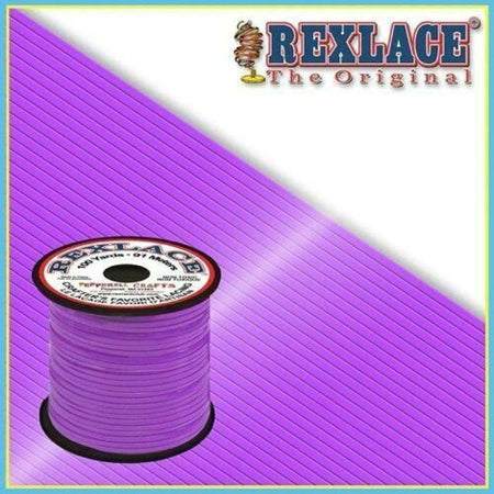 Pepperell Rexlace Plastic Craft 100 Yard Spool, 3/32-Inch Wide, Neon Purple