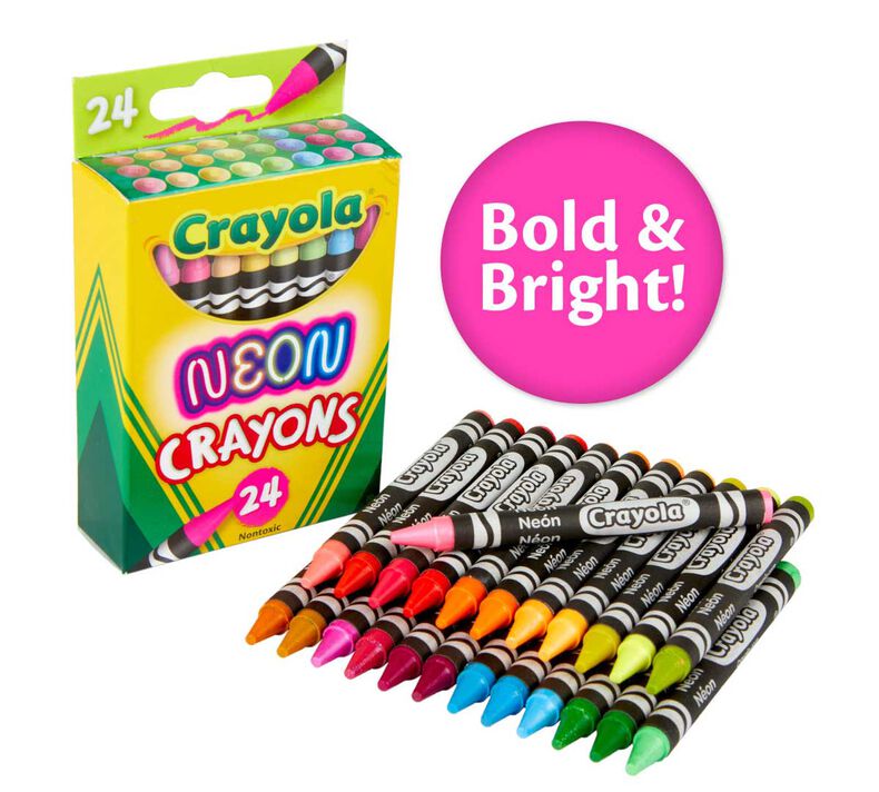 Crayola® Neon Crayons, 24 Colors (BIN522998)