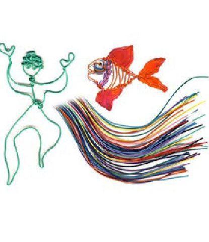 Twisteez Craft Sculpture Wire, 30" strands, Assorted Color, Pack of 50