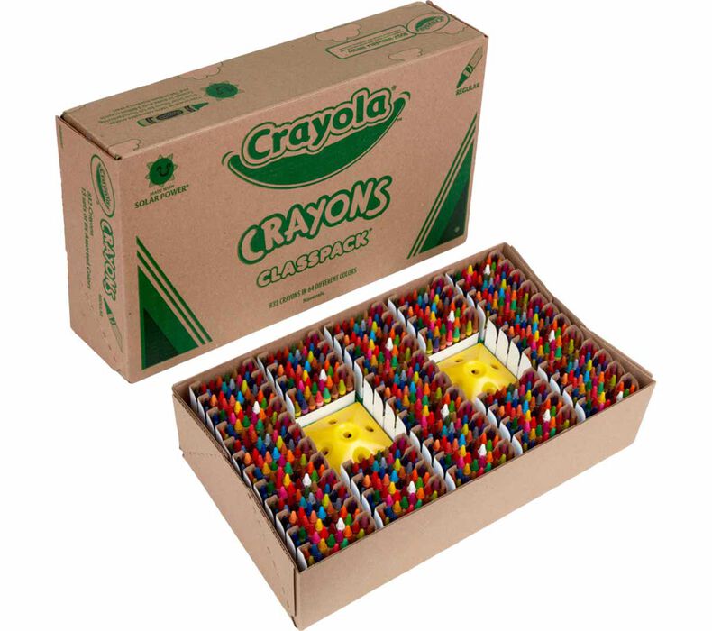 Crayola® (Regular Size) Crayon Classpack® - 832 count, 64 colors (BIN528019)