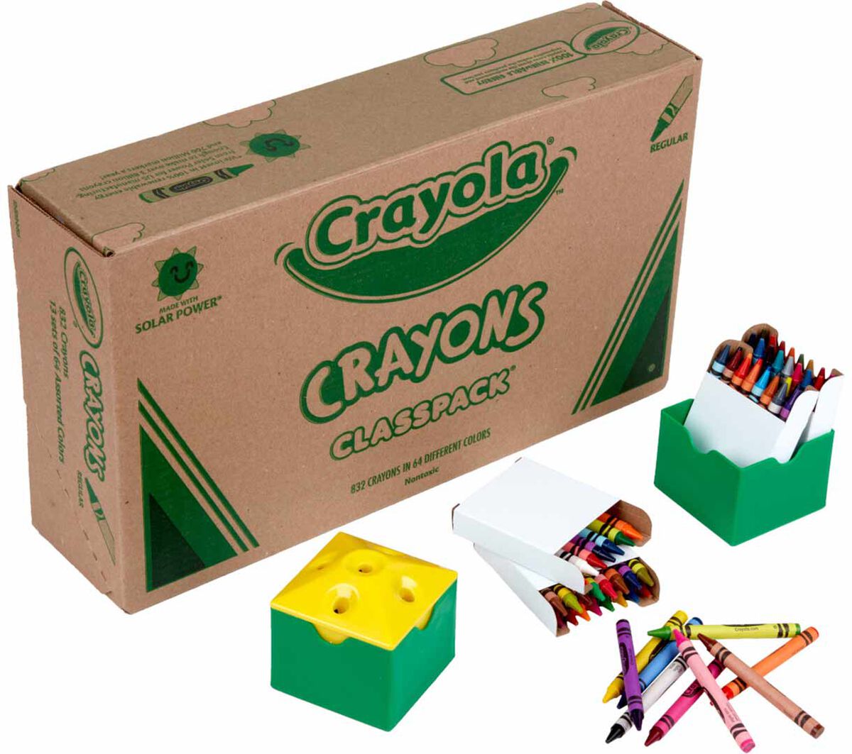 Crayola® (Regular Size) Crayon Classpack® - 832 count, 64 colors (BIN528019)