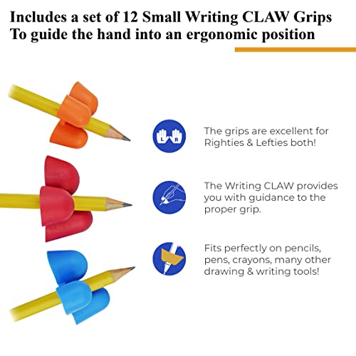 The Pencil Grip Writing CLAW, Small Size, Assorted Colors, Grades PreK-K - 12/Pkg