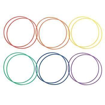 24 Inch Plastic Hoops - Set of 12 Assorted Colors