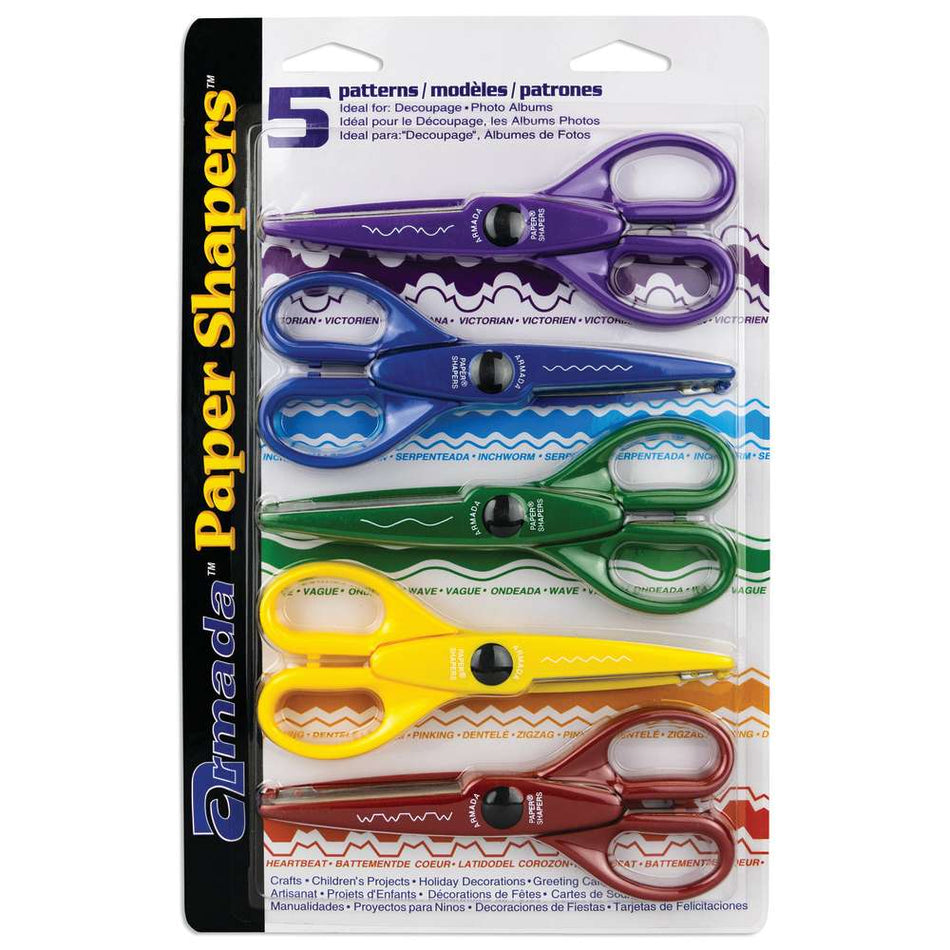 Paper Shapers® Decorative Scissors 5-Pack, Set 1