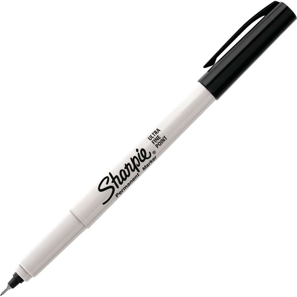 Sharpie Permanent Markers, Ultra Fine Point, Black, 37001