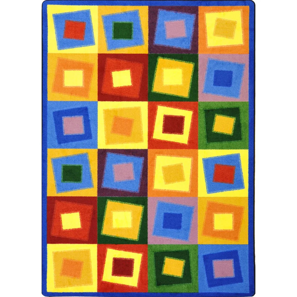 Off Balance 7'8" x 10'9" area rug in color Brights