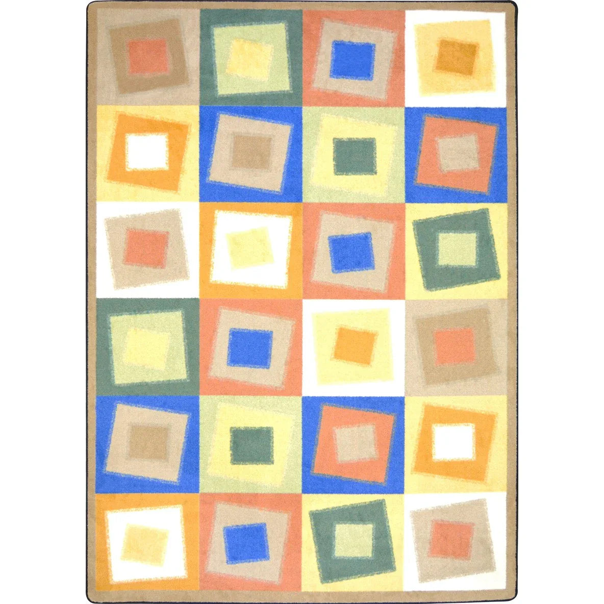 Off Balance 3'10" x 5'4" area rug in color Softs