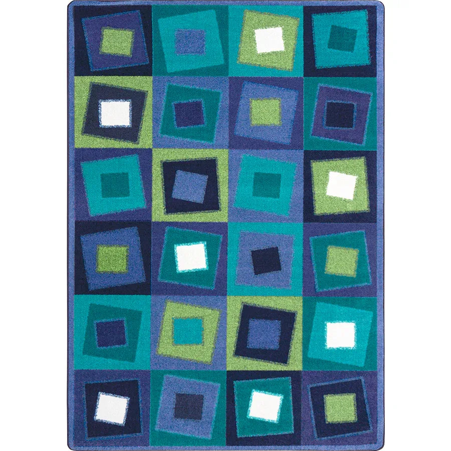 Off Balance 7'8" x 10'9" area rug in color Violet