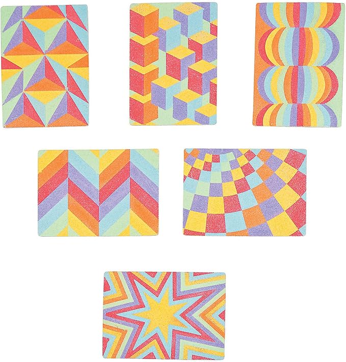 Peel & Stick Sand Art Kit - Optical Illusion - 24 Projects