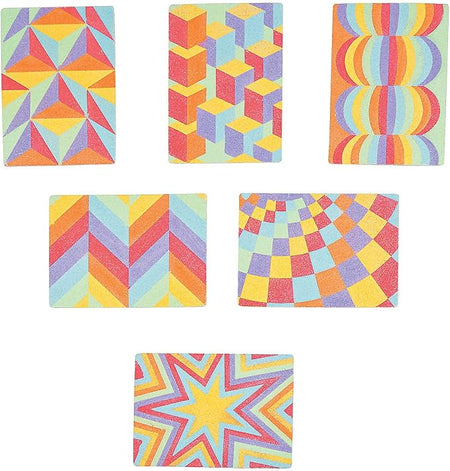 Peel & Stick Sand Art Kit - Optical Illusion - 24 Projects