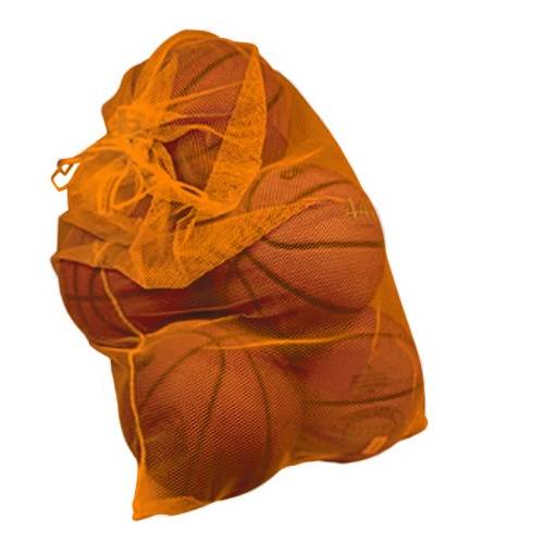 Mesh Ball Storage/Laundry Bag, Orange 24" x 36"