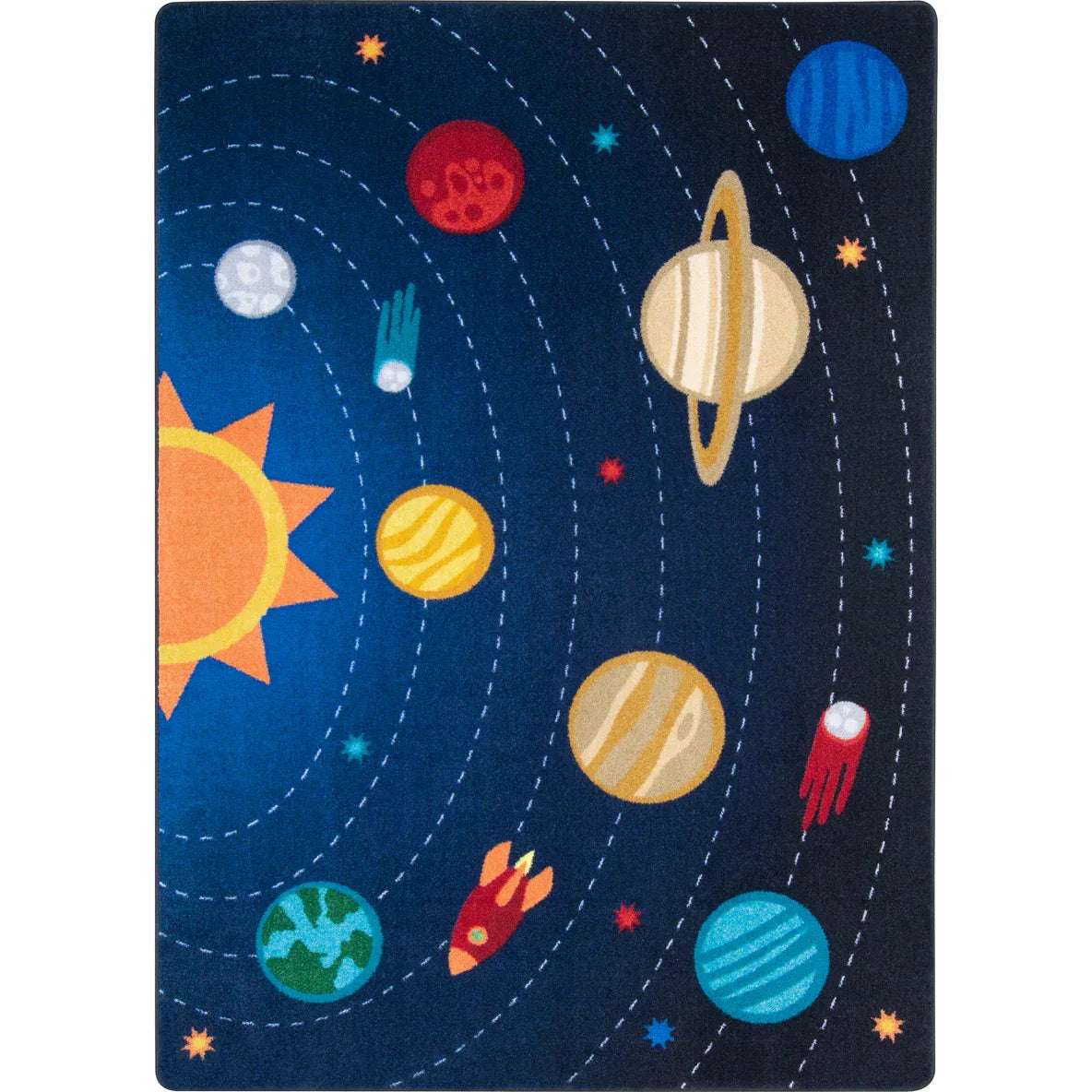 Out of this World 7'8" x 10'9" area rug in color Multi