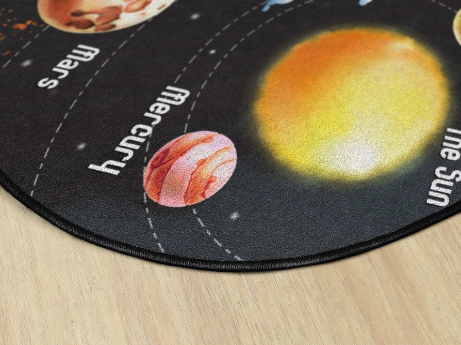 ALL THE PLANETS IN MY SOLAR SYSTEM OVAL CARPETS 6X8'4