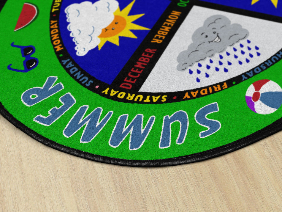 WEATHER TODAY OVAL CARPETS 7' 6" x 12'