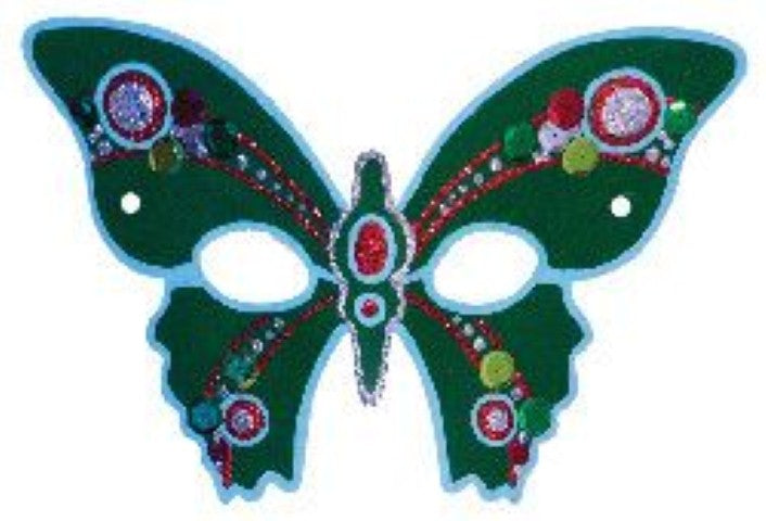 Die Cut Mardi Gras Masks, Pack of 24