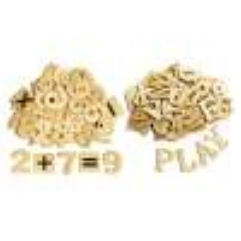 Wood Letters & Numbers - Natural - 200 pieces