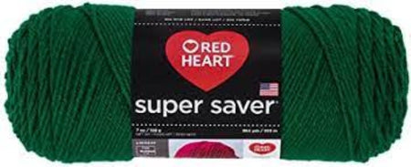 Red Heart Jumbo Super Saver Yarn - Paddy Green, (Emerald) - (064943)