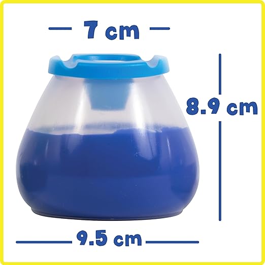 No Spill No Tip Paint Pots, 3.75-inch x 3.5-inch, Assorted Colors, Set of 6 (CE-10002)