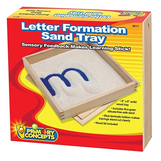 Letter Formation Sand Storage and Organization,Brown