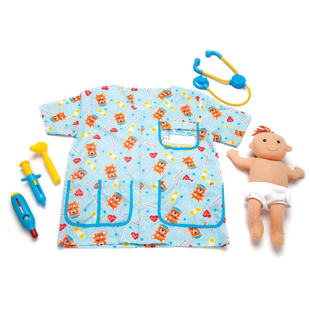 Melissa & Doug Pediatric Nurse Costume Dress-Up Set (6 pcs) 8519