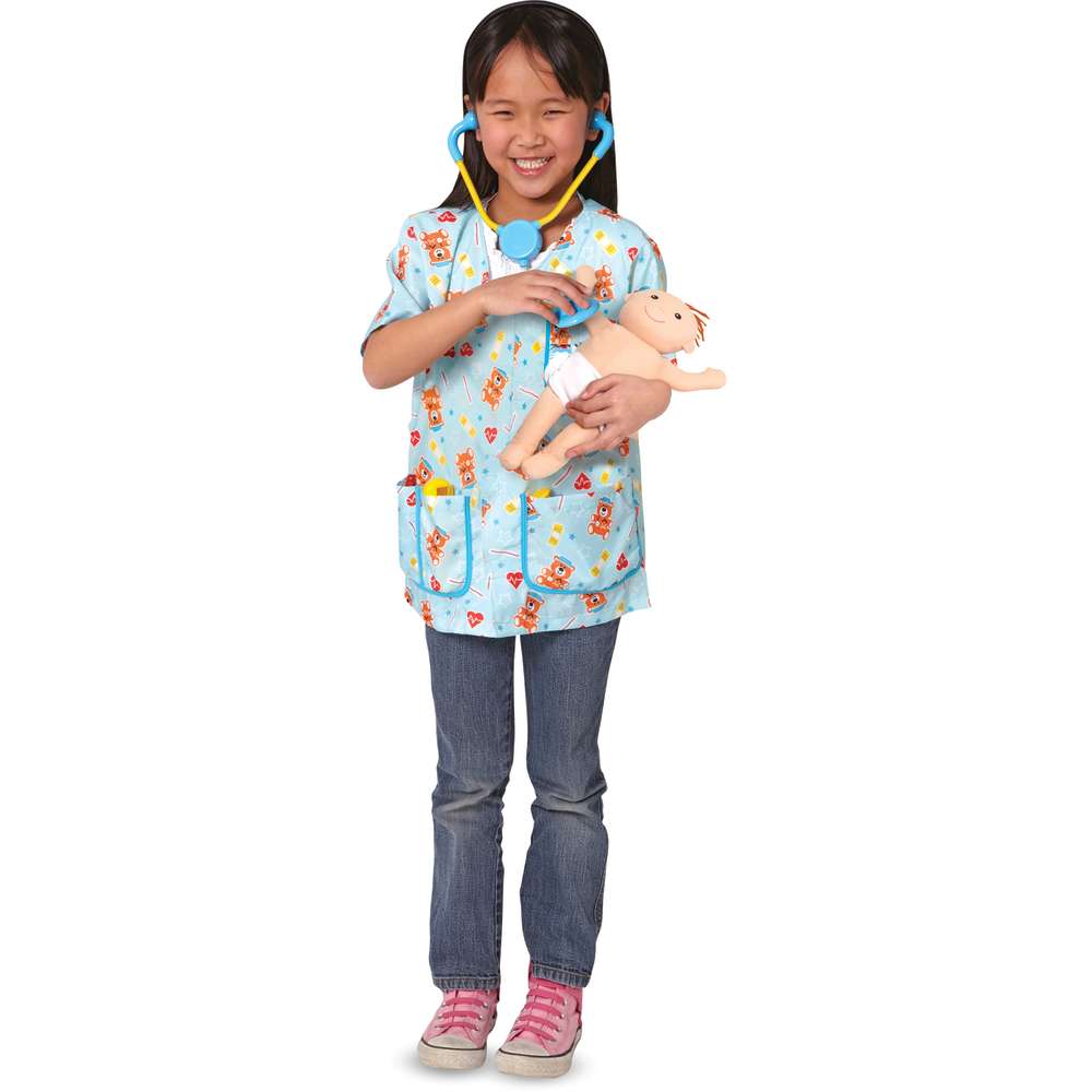 Melissa & Doug Pediatric Nurse Costume Dress-Up Set (6 pcs) 8519