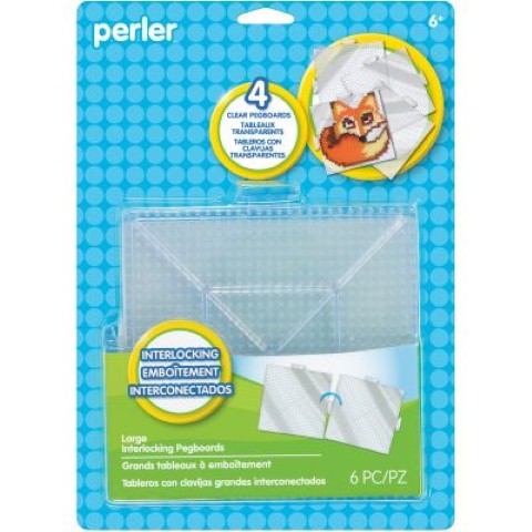 Perler® Large Clear Pegboards - 4 per pack