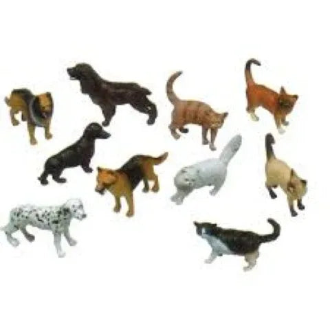 Pets Animal Playset, 5" H. set of 10