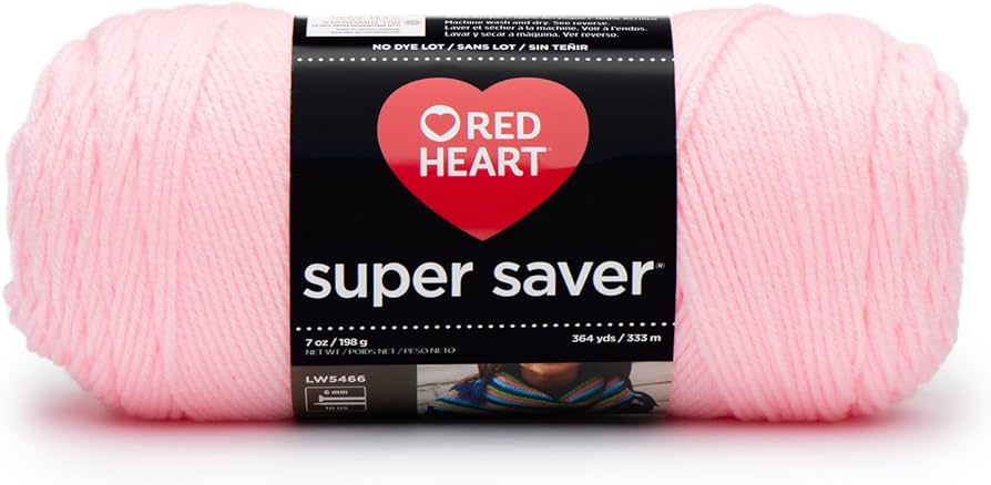 Red Heart Jumbo Super Saver Yarn - Baby Pink (4943254)