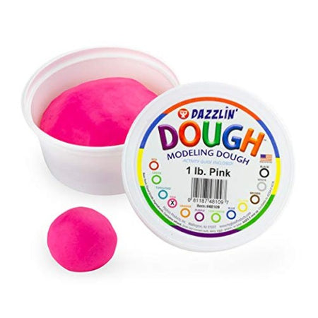 Hygloss Dazzlin Dough 3 lb. tubs Pink