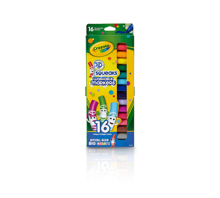 Crayola® Pip-Squeaks® Washable Markers, Broad Line, 16 colors, (BIN588703)