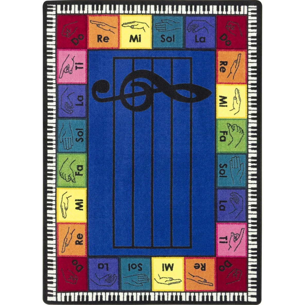 Pitch Perfect 5'4" x 7'8" area rug in color Multi