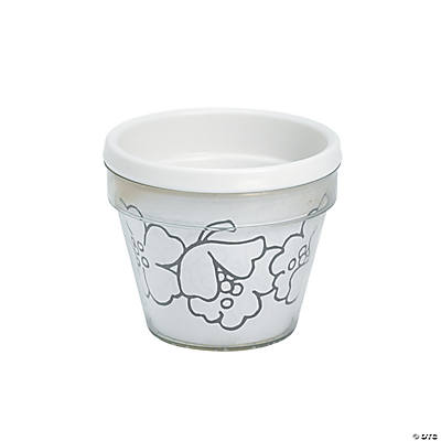 Plastic Artist Flowerpots - Pack of 12