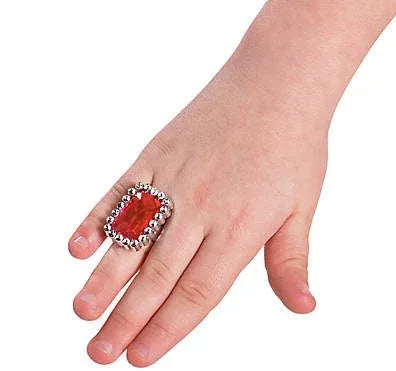Plastic Colorful Rhinestone Rings - 72/pkg.