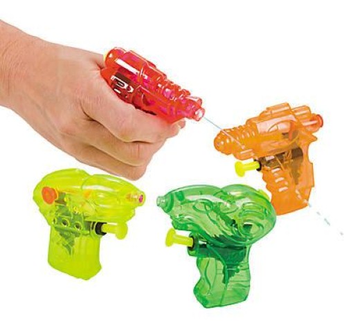 Plastic Water Gun Assortment, 12/pkg.
