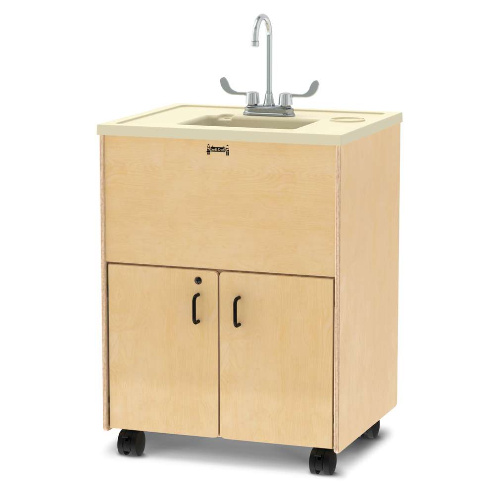 Jonti-Craft® Clean Hands Helper, 38" H Counter, Plastic Sink