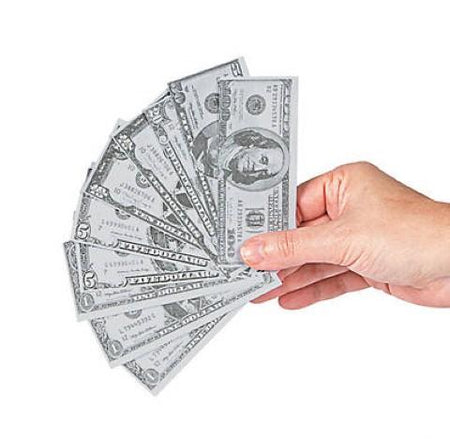 Paper Playing Money - Assorted Bills Set, 144 Count, 4" x 1. 3/4 Inches