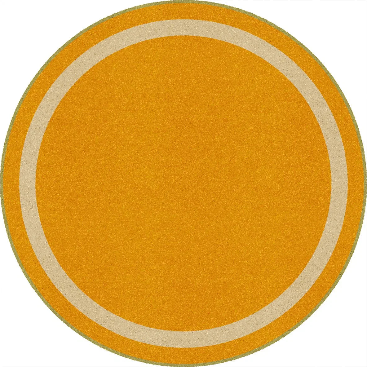 Portrait 13'2" Round area rug in color Goldenrod