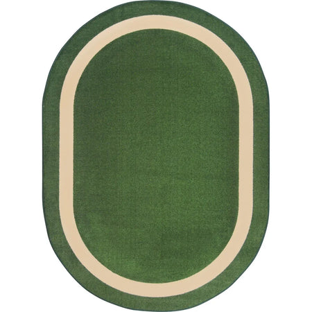 Portrait 3'10" x 5'4" Oval area rug in color Greenfield