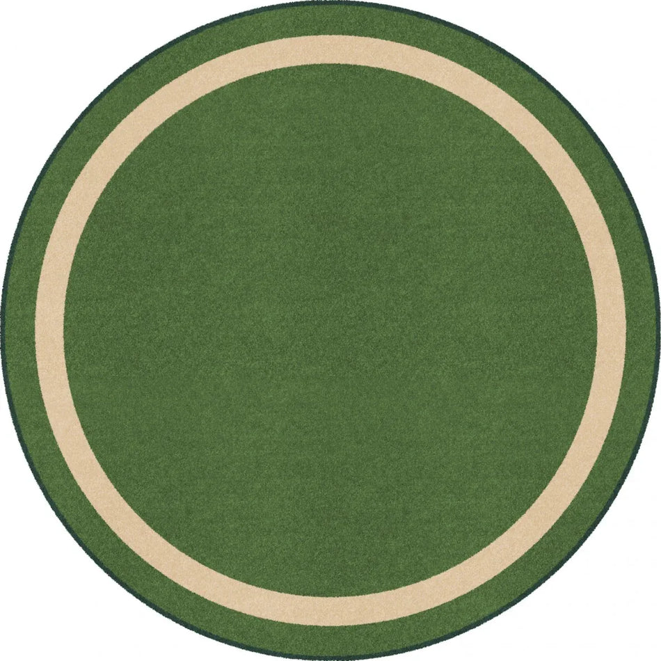 Portrait 13'2" Round area rug in color Greenfield