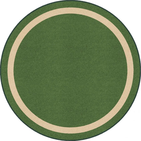 Portrait 5'4" Round area rug in color Greenfield