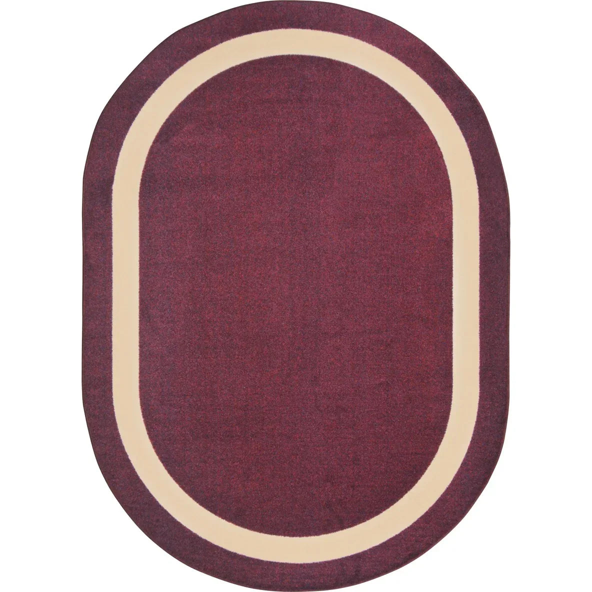 Portrait 5'4" x 7'8" Oval area rug in color Heather