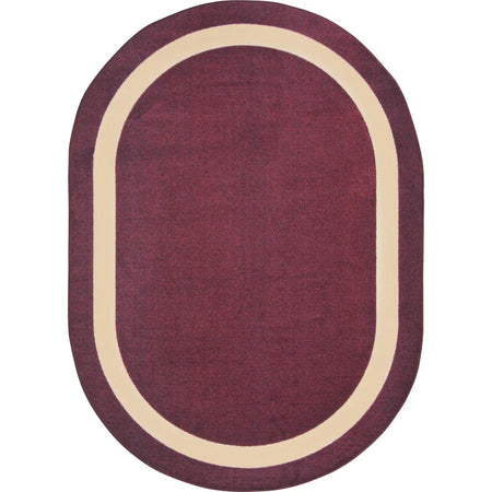 Portrait 5'4" x 7'8" Oval area rug in color Heather