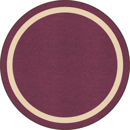 Portrait 7'7" Round area rug in color Heather