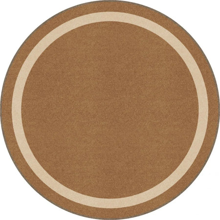 Portrait 7'7" Round area rug in color Mocha
